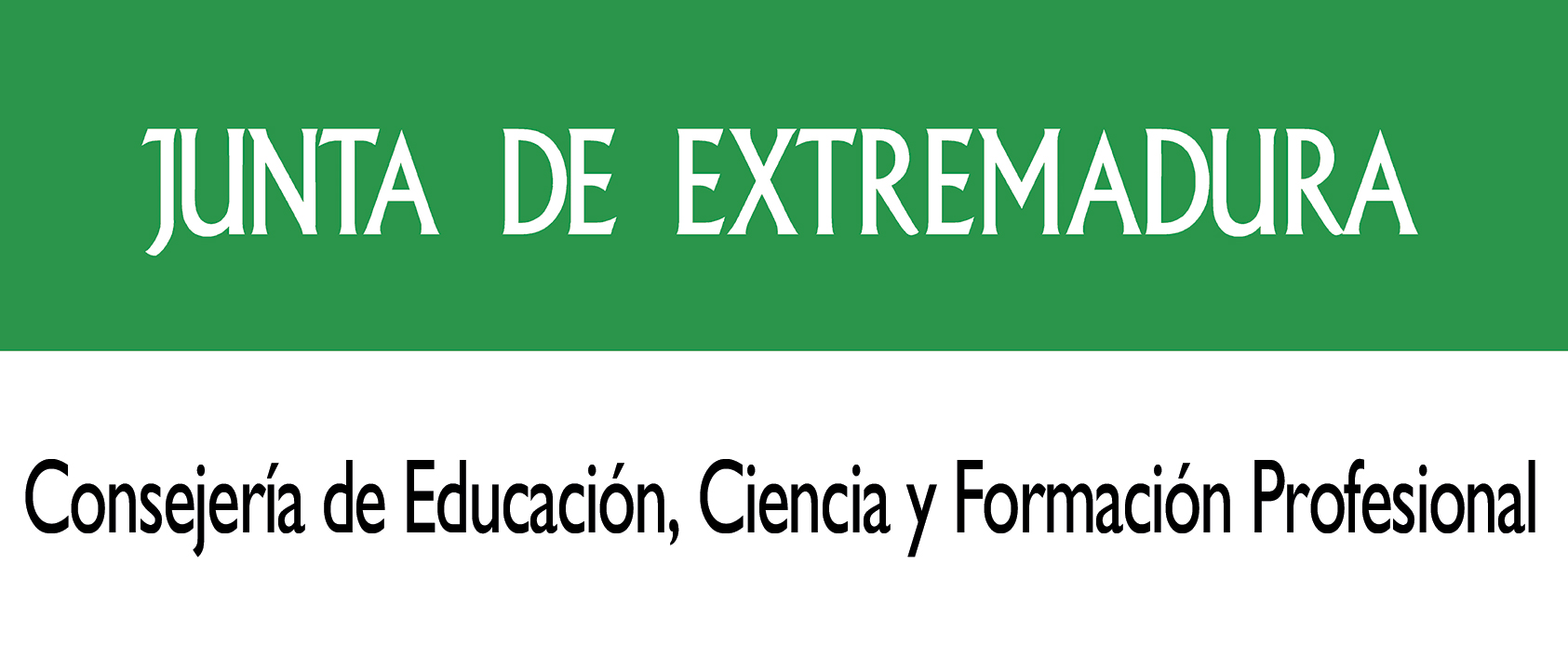 Logo Junta de Extremadura. Consejería de Educación, Ciencia y Formación Profesional